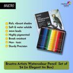 BRUSTRO Artists Watercolour Pencil |Set of 24 (in Elegant tin Box - Image 2
