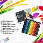 BRUSTRO Artists Colour Pencil | Set of 24 (in an Elegant tin Box) - Image 3