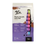 Mont Marte Fluoro Acrylic Paint Intro Set Premium 8pc x 18m