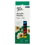 Mont Marte Acrylic Paint Set 12pc x 8ml - Image 4
