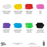 Mont Marte Fabric Paint Set Signature 8pc x 20ml - Image 4
