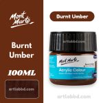 Mont Marte Acrylic Colour Paint Signature 100ml – Burnt Umber