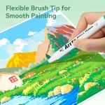Arrtx 90B Colors Acrylic Paint Markers Brush Tip Landscape Colors - Image 4