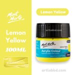 Mont Marte Acrylic Colour Paint Signature 100ml – Lemon Yellow