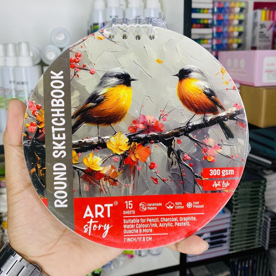 558932868_1116207314053691_2474699087743449629_n Art Story Round Sketchbook – L (7 inch) - Image 1