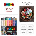 POSCA 16-Color Paint Marker Set - Image 3