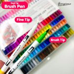 Dual Tip Brush Pens - 100 Colours - Image 2