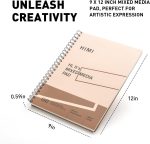 HIMI Mixed Media Paper Pad - 9 x 12 inch - Image 2