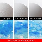 BAOHONG ARTIST WATER COLOUR PAD HOT PRESS 200 GSM 10.2″ X 7″ 20 SHEETS - Image 2