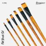 Giorgione Flat Brush Set - Wooden - Image 2