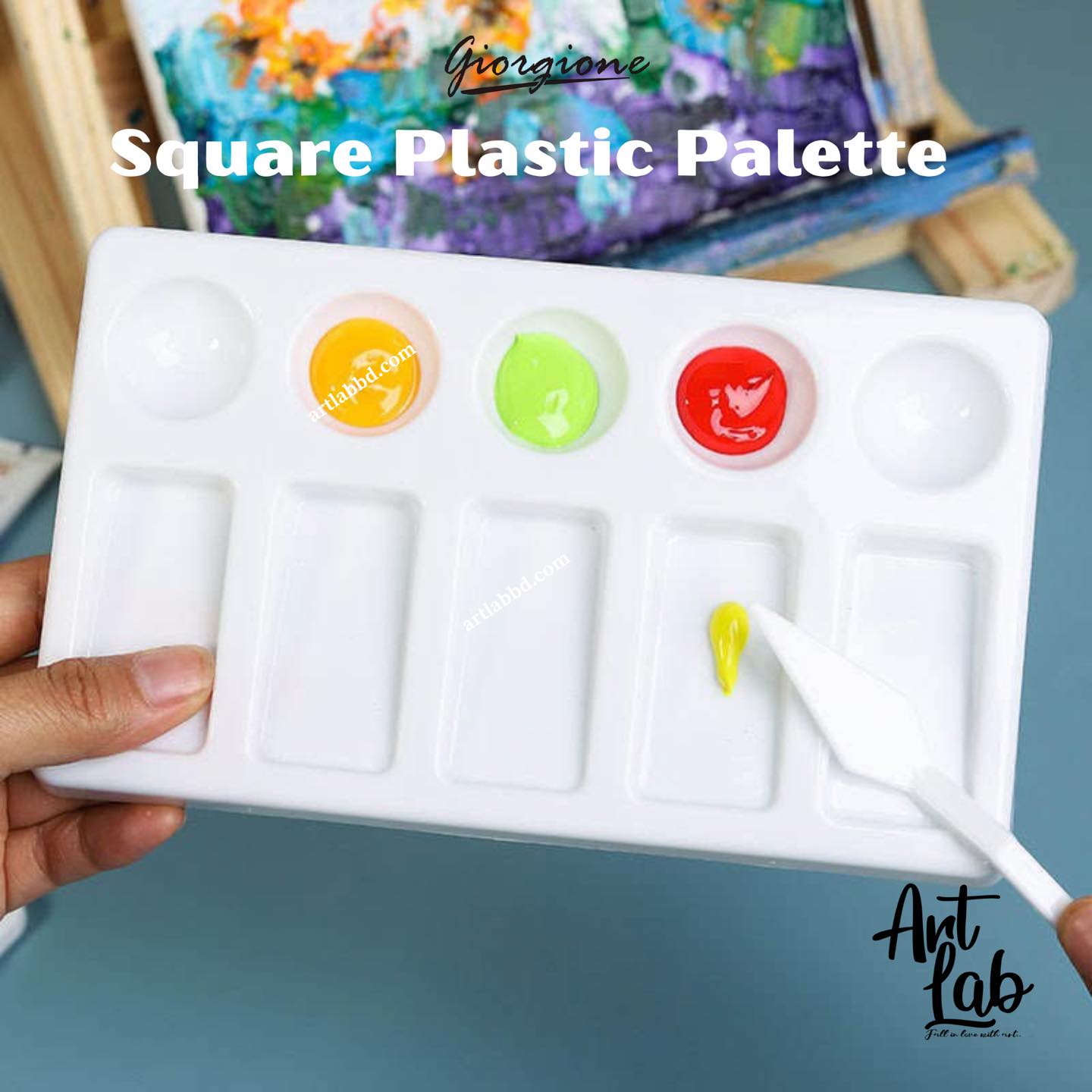 2.6 Giorgione Rectangular Plastic Palette - Image 1