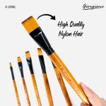 Giorgione Flat Brush Set - Wooden - Image 3
