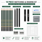 Giorgione 18 Piece Sketching & Drawing Set - Image 2