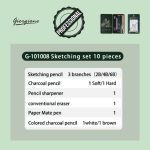 Giorgione Professional Sketching Set – 10 Pieces - Image 2