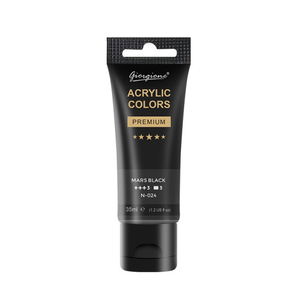 63 Giorgione Acrylic Paint 35ml - Mars Black - Image 1