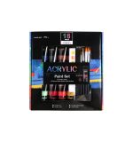 Giorgione Acrylic Set - 12 Colours + 6pc Brush Set