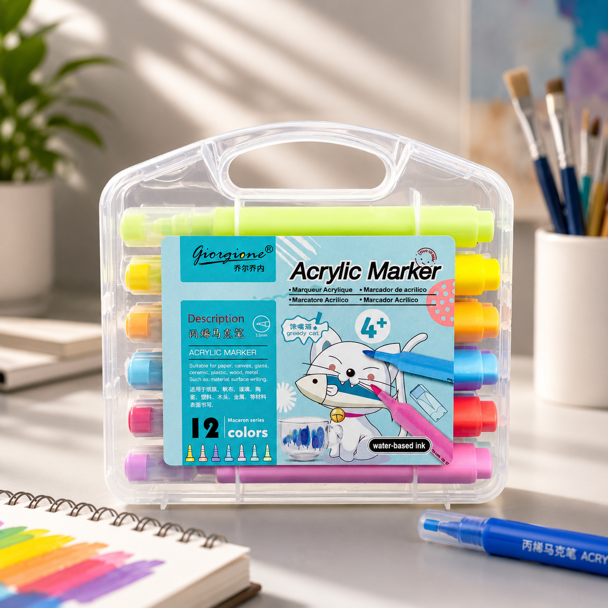 ChatGPT Image Jun 19, 2026, 04_46_20 AM Giorgione Pastel Acrylic Marker Set – 12 Colors - Image 1