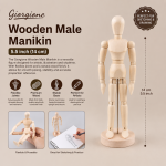 Giorgione Wooden Male Manikin 5.5 Inch (14cm)