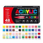 Guangna Acrylic Brush Markers - 48 Colours
