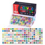 Guangna Acrylic Brush Markers - 168 Colours