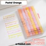 OBS Dual Tip Pastel Highlighters - Pastel Orange