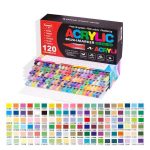 Guangna Acrylic Brush Markers - 120 Colours
