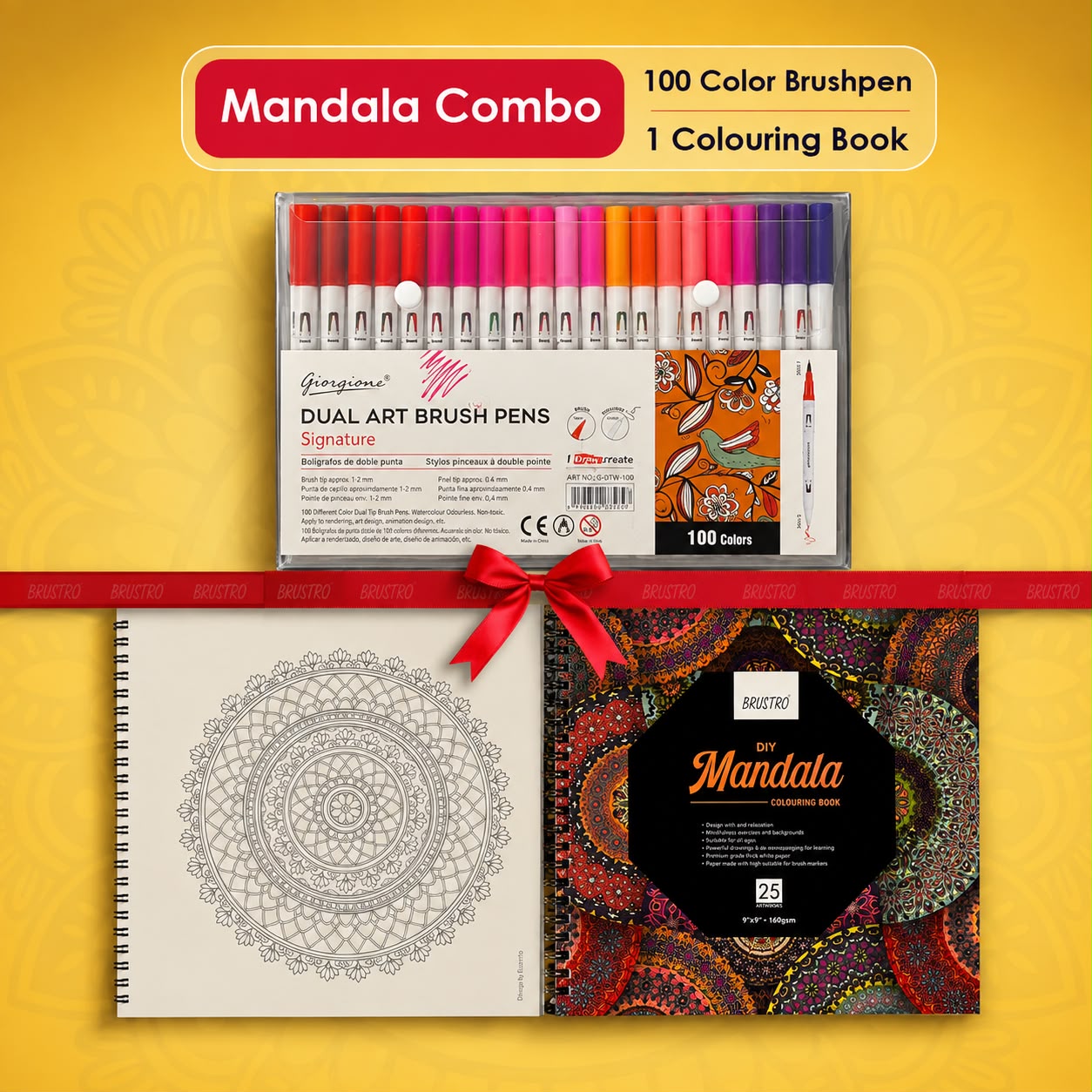 ff00cff1-1d85-4d41-a51d-2dbe413f52ce Mandala Combo 100 Colour - Image 1