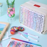 Languo 192 Colors Acrylic Paint Markers Set with Marker Bag, Direct-ink System - Image 7